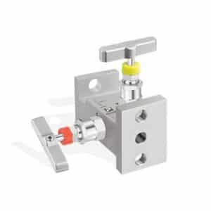 Manifold de 2 vias flange x flange standard