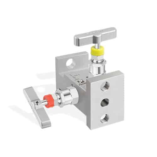 Manifold de 2 vias flange x flange standard