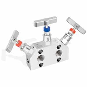 Manifold de 3 vias rosca x rosca direct mounting