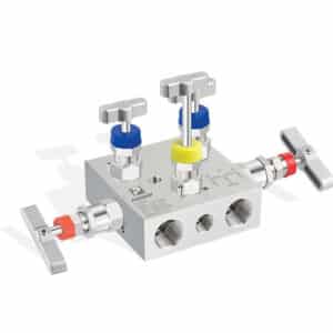 Manifold de 5 vias rosca x rosca standard